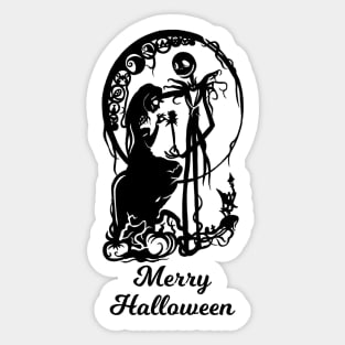 Skellington Halloween Sticker